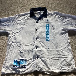 Disney Tigger bowling shirt vintage RARE medium authentic